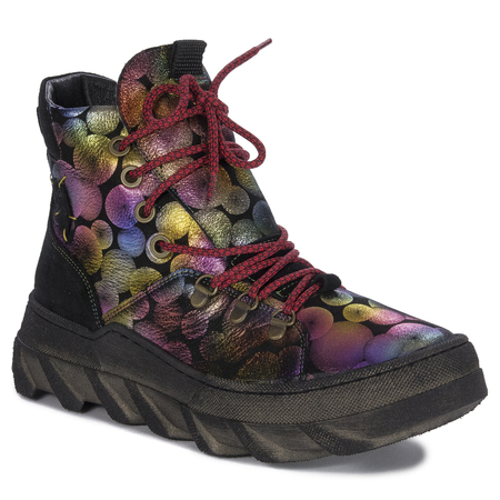 Maciejka Multicolor Women's Lace-Up Boots