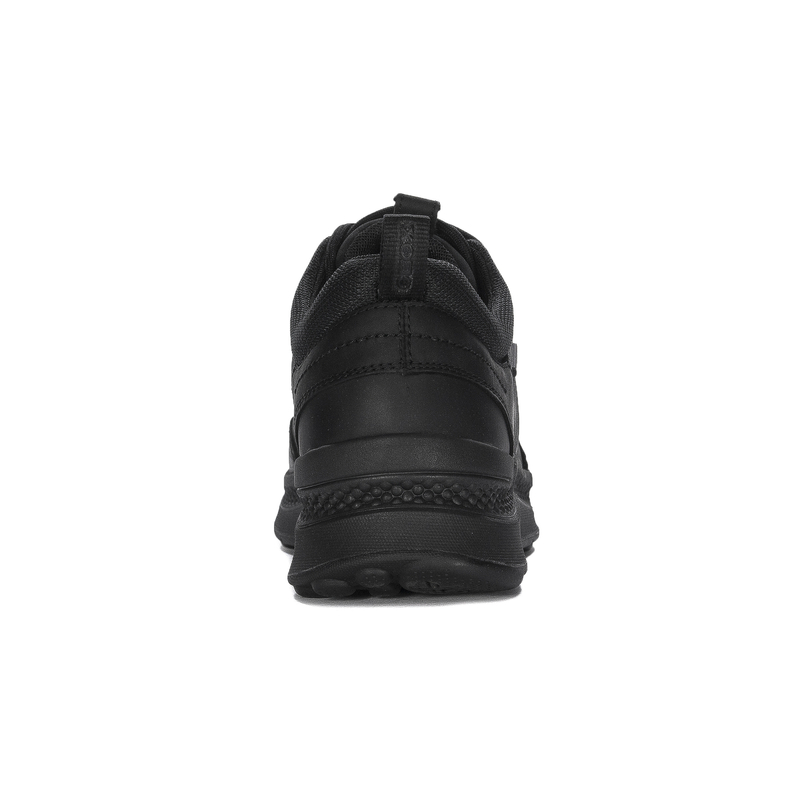 GEOX Półbuty męskie skórzane czarne Black