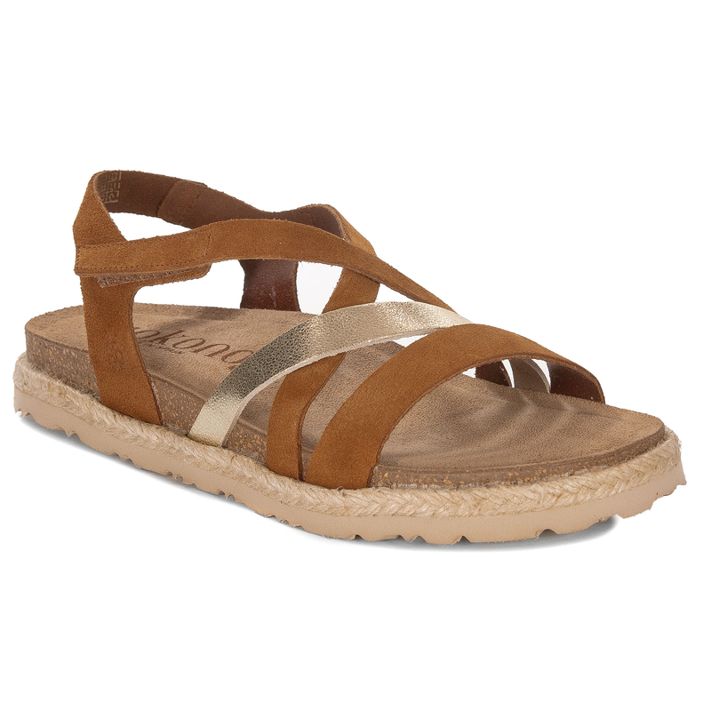 Yokono Women's Brown Leather Sandals