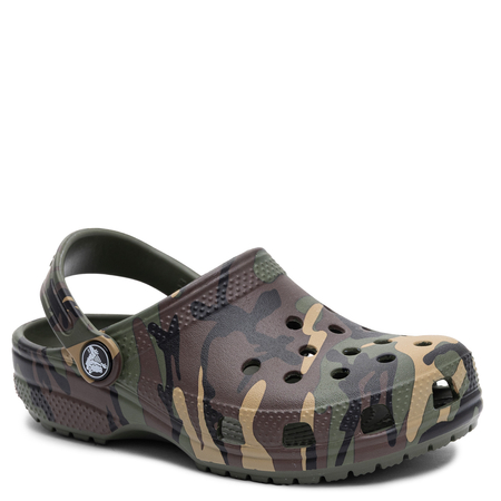 Crocs Classic Camo Clog Klapki Dziecięce Chłopięce Moro 211879-3TC