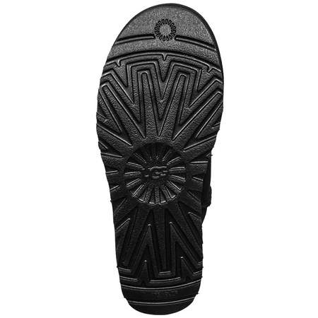 Botki UGG skórzane ocieplane W CLASSIC MINI II BLACK