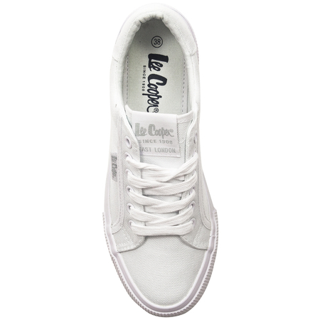 Lee Cooper Trampki Damskie na Platformie Białe LCW-22-31-0884L