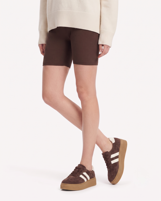 Filippo Suede Sneakers with Platform DP6776-26-D-BR Chocolate