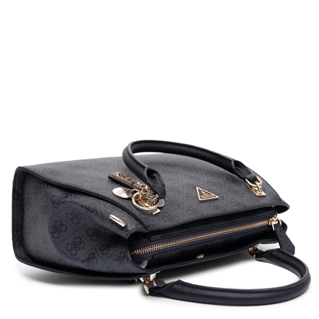 Guess Elegancka Monogram Torebka Klasyczna Czarna HWBG9672070-COAL