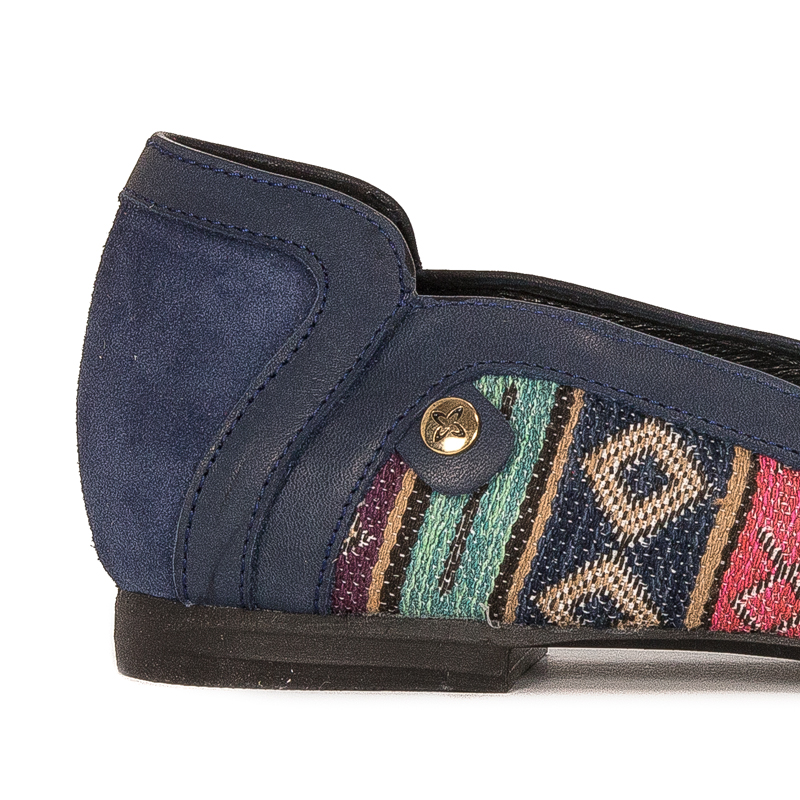 Maciejka Navy Blue Ballerina Shoes