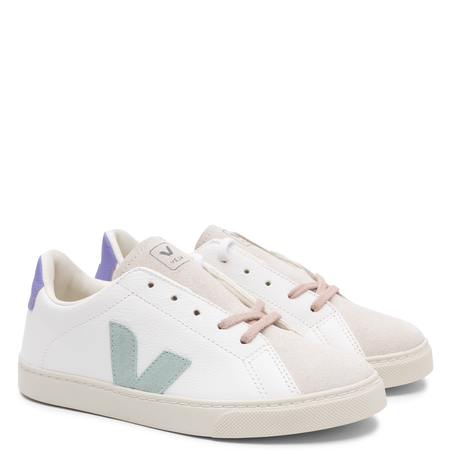 Veja Sneakersy damskie skórzane White Matcha Lavende białe