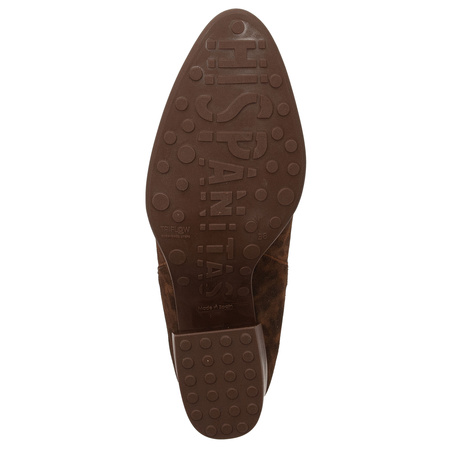 Hispanitas Women's Brown Ankle Boots with Heel