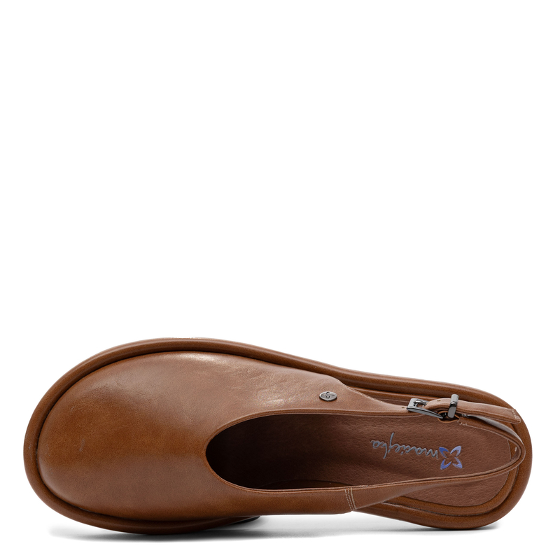 Maciejka Leather Minimalist Slingback Flats Brown K7513-29/00-1