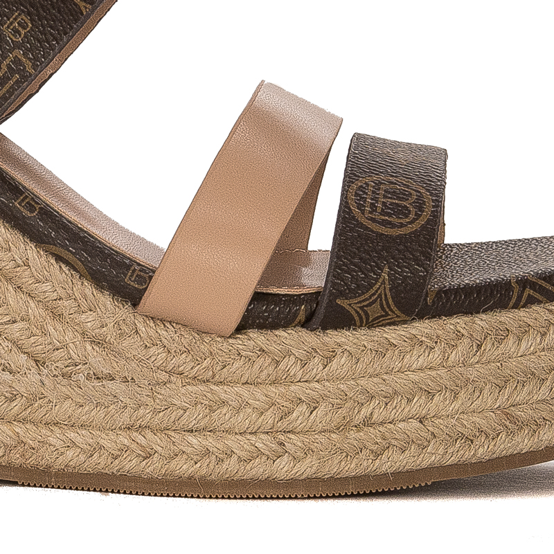 Laura Biagiotti Women Sandals On Heel Brown