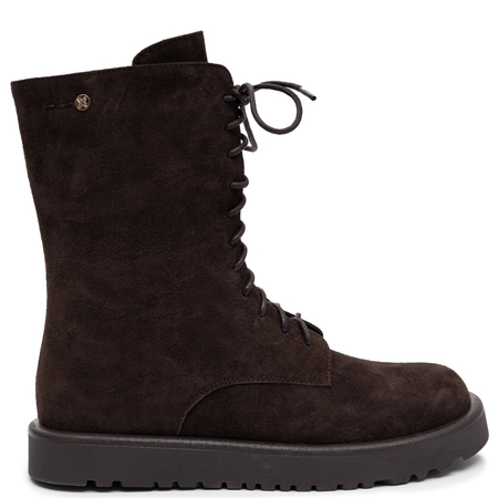 Maciejka Women's Suede Lace-Up Ankle Boots Deep Chocolate K7807-02/00-7