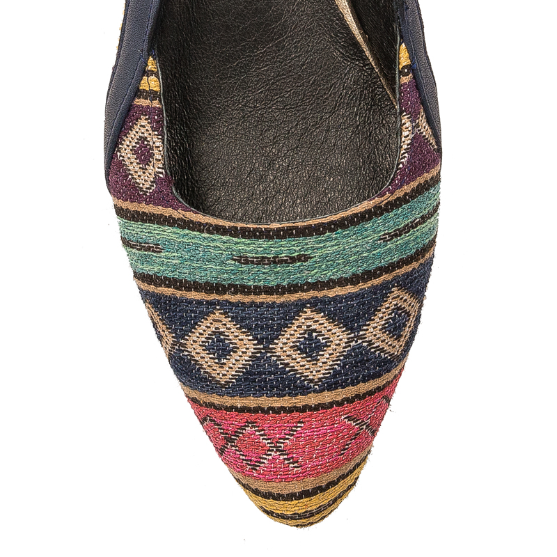Maciejka Navy Blue Ballerina Shoes
