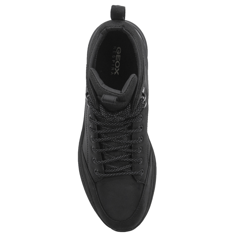 GEOX Men's Black leather boots
