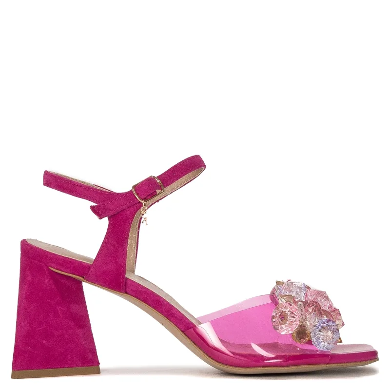 Visconi Women's leather Fuchsia Sandals