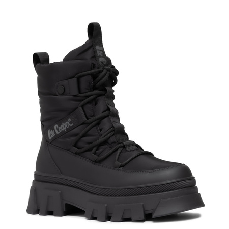 Lee Cooper Insulated Snow Boots Chunky Platform Black LCJ-24-47-3144