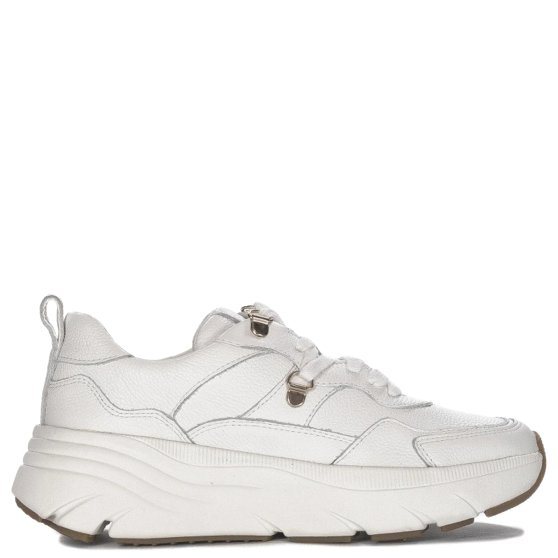 Geox Women's white leather sneakers