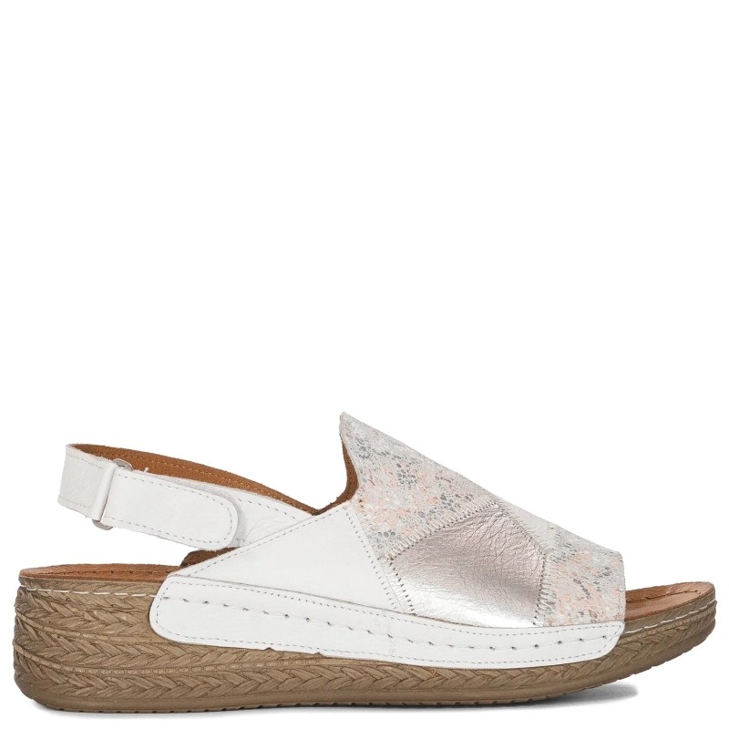 Maciejka Women's Leather White Sandals