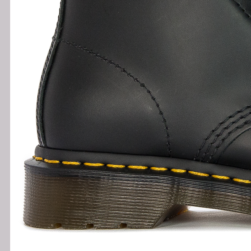 Dr. Martens Botki glany damskie skórzane 1460 Black czarne