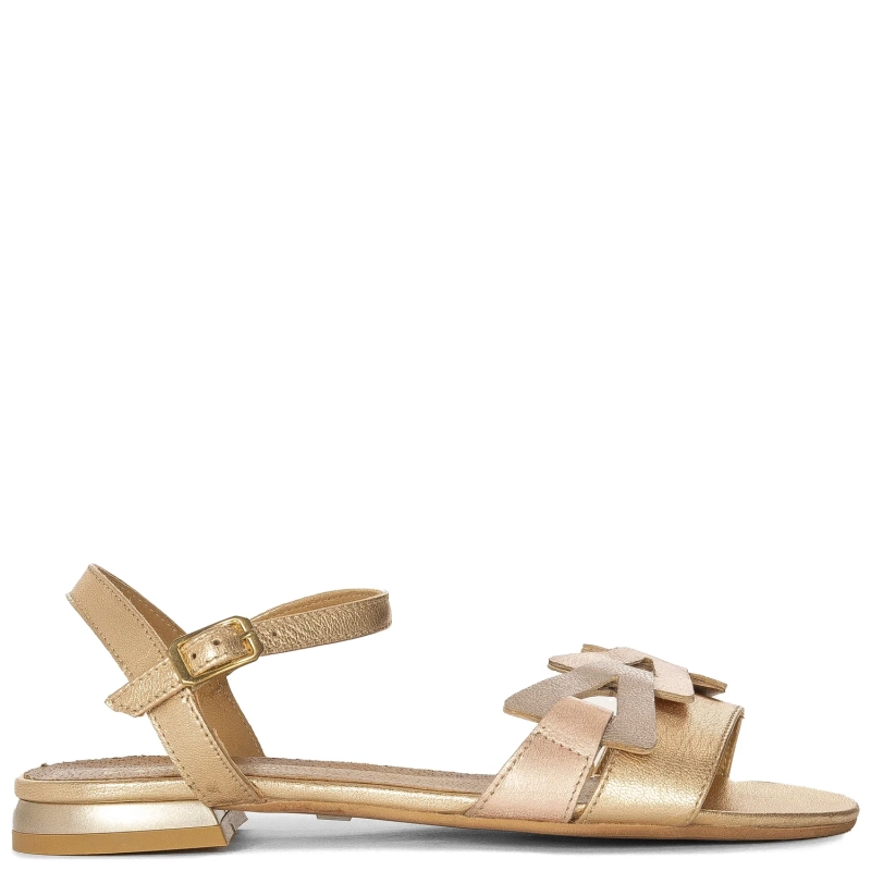 Maciejka Women's Leather Gold Sandals