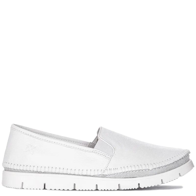 Maciejka 03512-26/00-5 White Flat Shoes