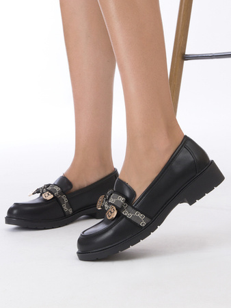 S.Barski Women's moccasins black