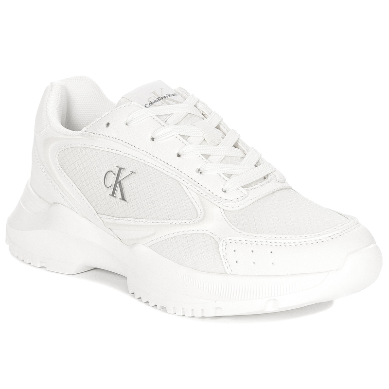 Calvin Klein Jeans Women's Platform Half Boots White