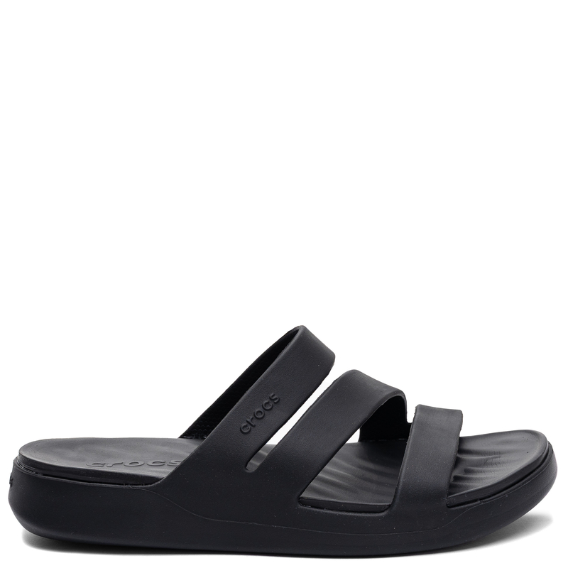 Crocs Getaway Triple Strap Slide Women's Sandals Lightweight Black 209587-001