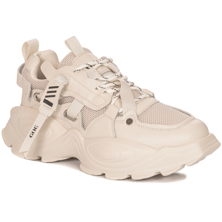 GOE Sneakersy buty damskie Beżowe