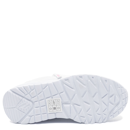 Skechers Uno Lite Sneakersy Z Suwakiem Biało-Różowe 310387L-WHPK