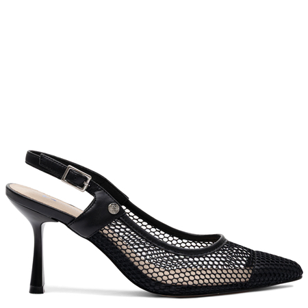 Maciejka Slingback Pumps Mesh Pointed-Toe Black K7507-01/00-0