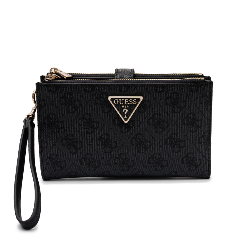 Guess Portfel Damski Elegancki Klasyczny Czarny SG7459157-COAL LOGO