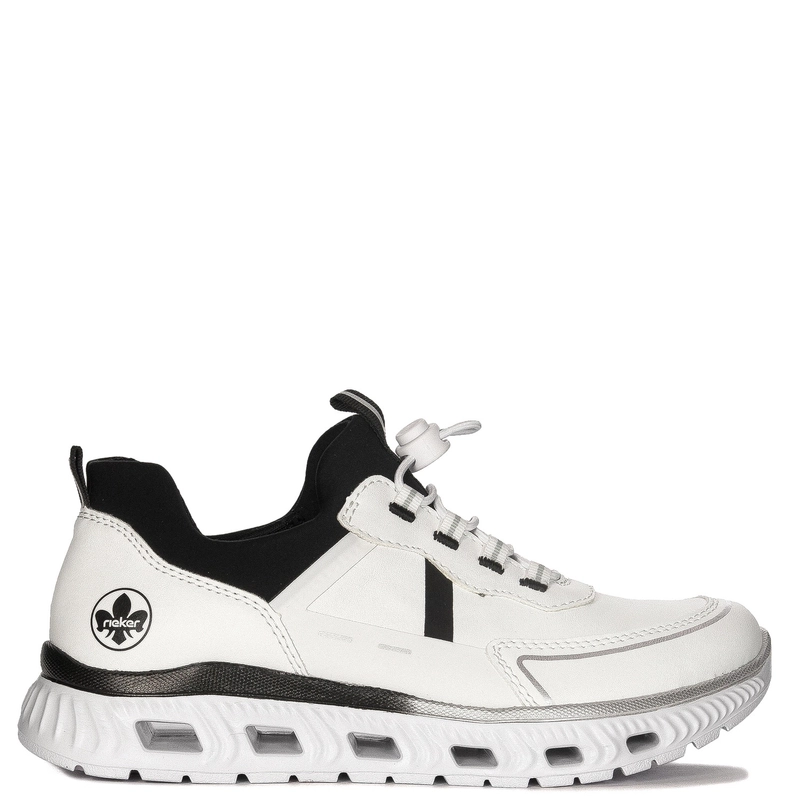 Rieker Sneakersy półbuty damskie White Combination białe