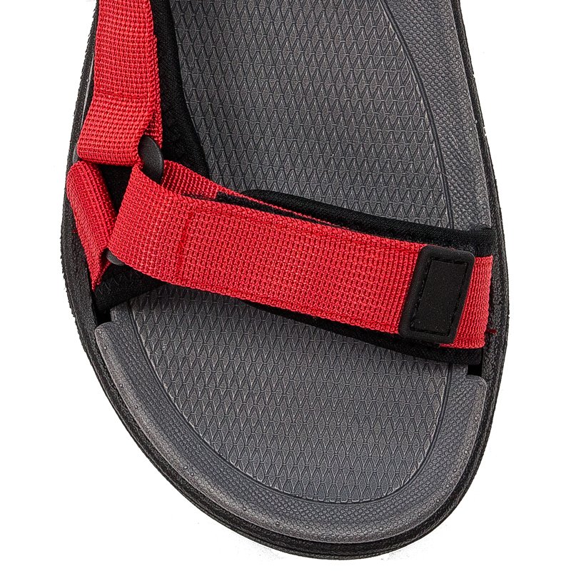 Lee Cooper Red Velcro women's sandals