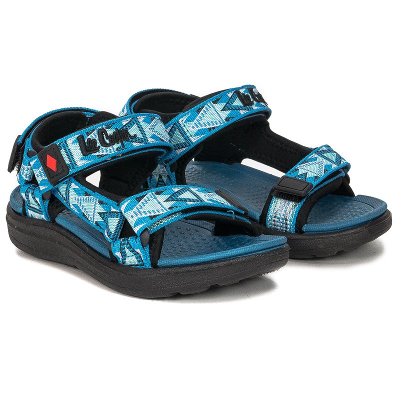 Lee Cooper Children's sandals for boys Black-Blue