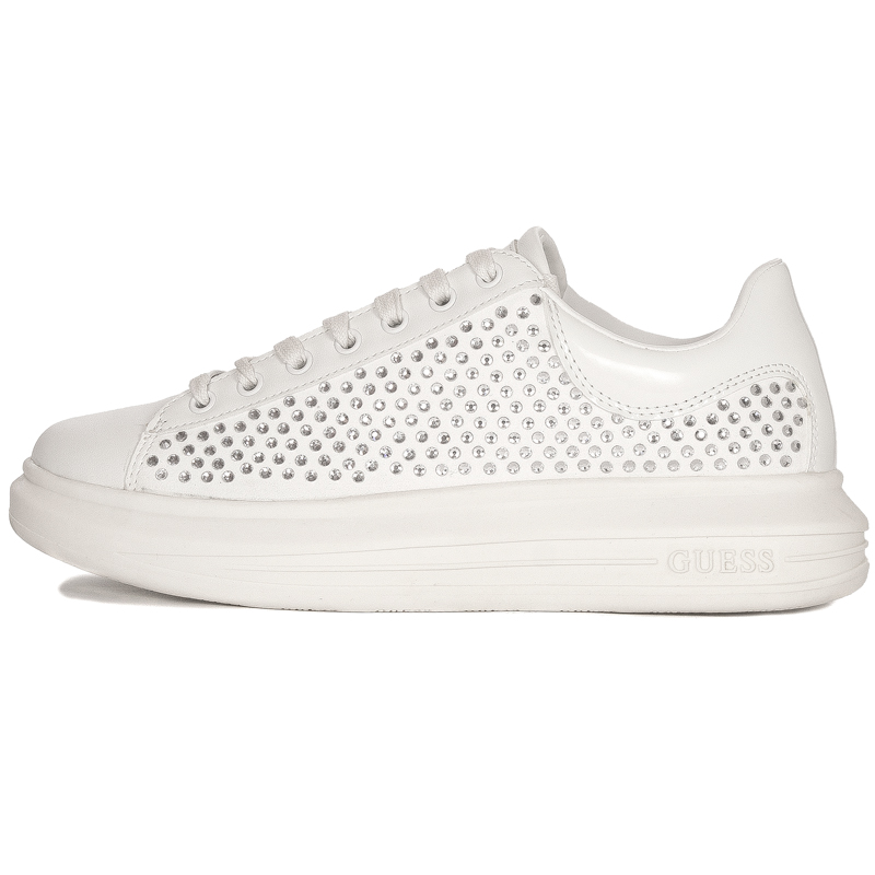 Guess Women Low Shoes White Laced