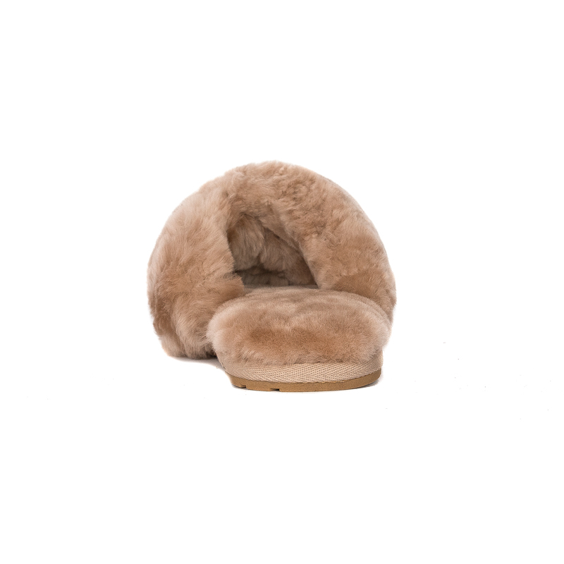 Emu Australia Skórzane Kapcie Damskie Mayberry Camel W11573-Camel