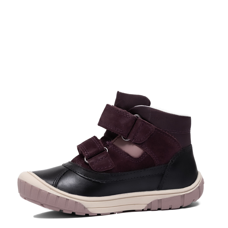 Geox Botki Dziewczęce Black/Dark Purple