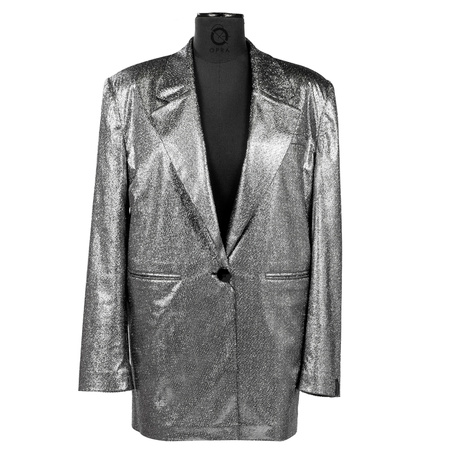 Opra Bahira Silver Oversize Blazer