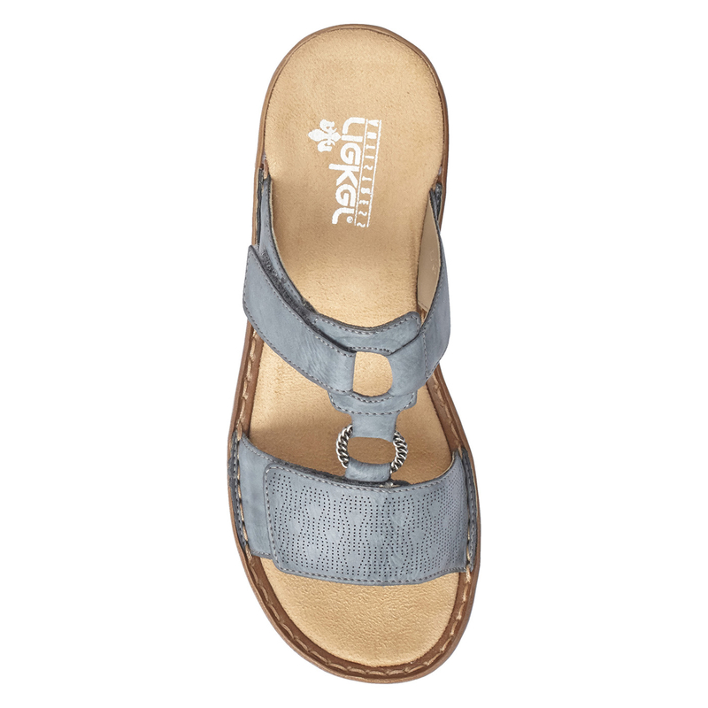 Rieker Women's Leather Velcro Blue