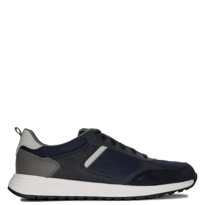 GEOX Men's U Molveno Navy/DK Grey navy blue sneakers