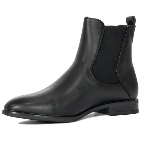 Sergio Leone Classic Women's Ankle Boots Insulated Low Heel Black BT523 (7079)