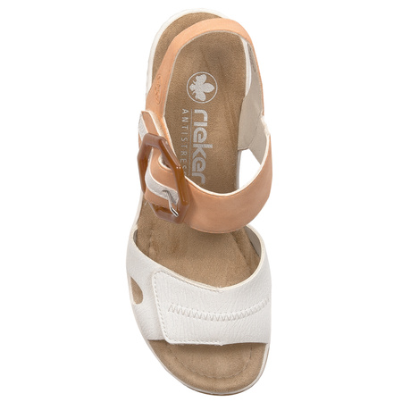 Rieker White Combination women's sandals