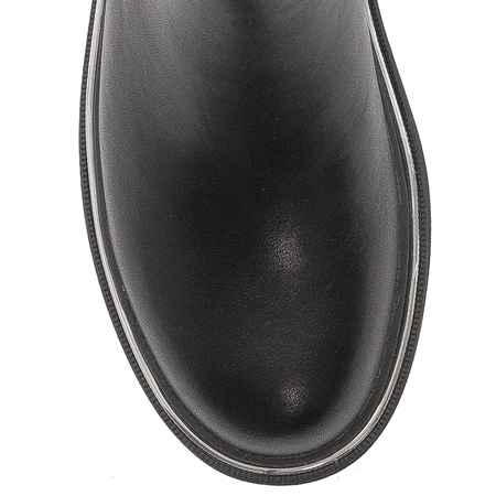 GOE Women's warm leather black boots