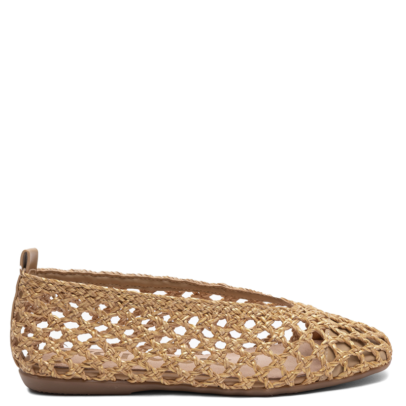 Wonders CH-1005 Woven Braided Low Shoes Gold CH-1005-PLATINO
