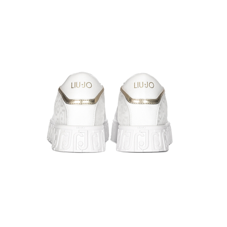Liu Jo Sneakersy półbuty damskie na platformie Lovely 02 White białe