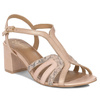  Maciejka Women's High Heel Sandals Leather Pink