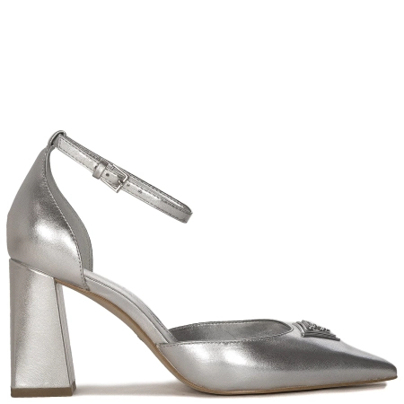 Guess Women's silver leather pumps
