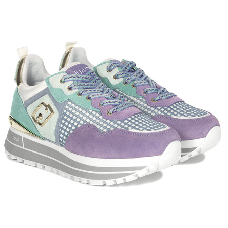 Liu Jo Women's Platform Sneakers Purple and Turquoise