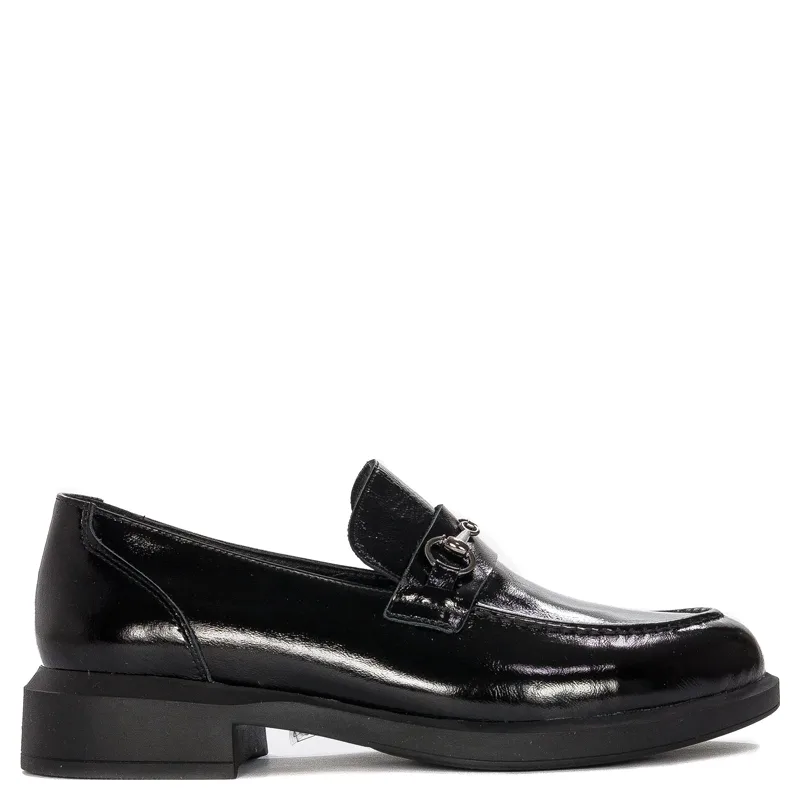 Venezia Black Women's Loafers