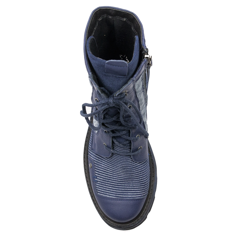 Maciejka 05634-17/00-7 Navy Lace-up Boots