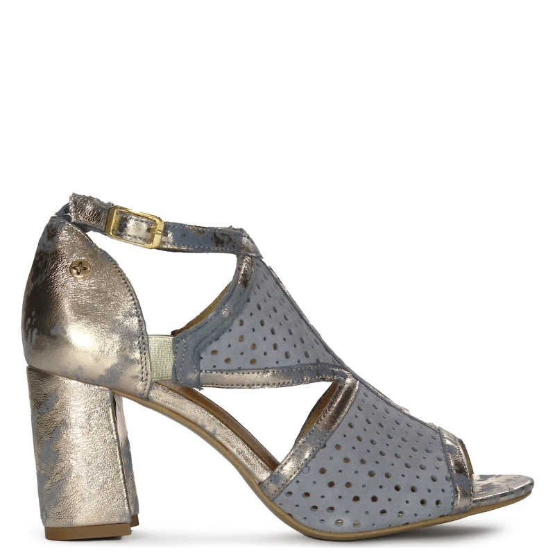 Maciejka 06555-06/00-5 Blue + Gold Sandals